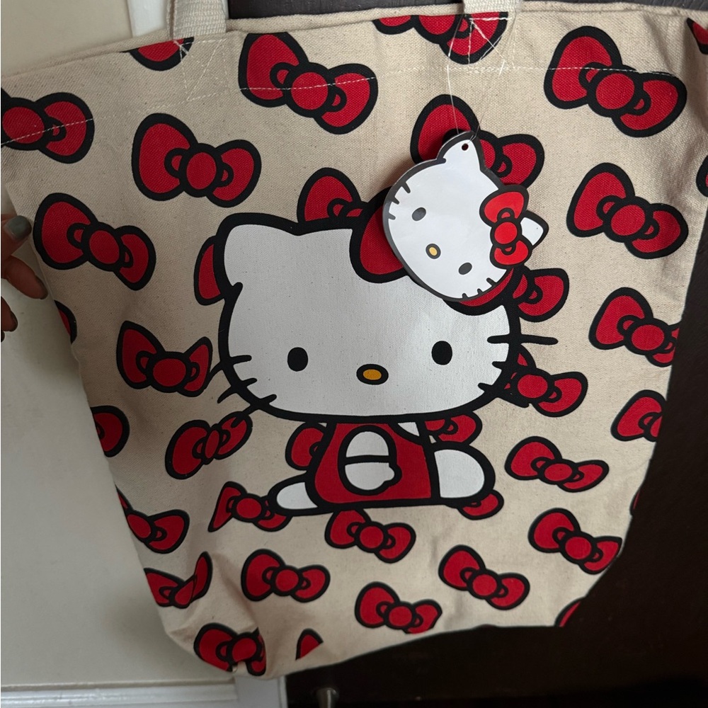 Hello Kitty Tote Bag with Red Bows